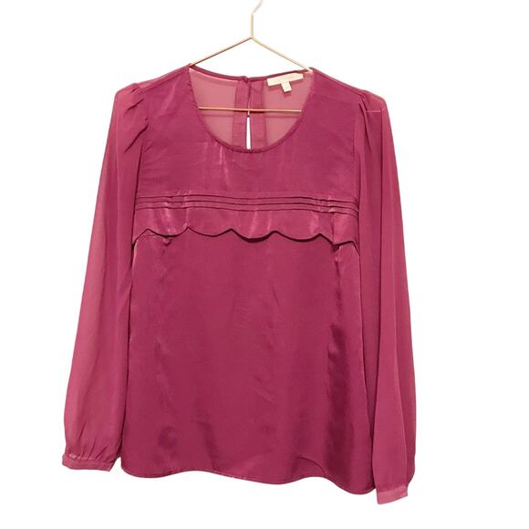 Skies are Blue berry blouse size small - Picture 1 of 5